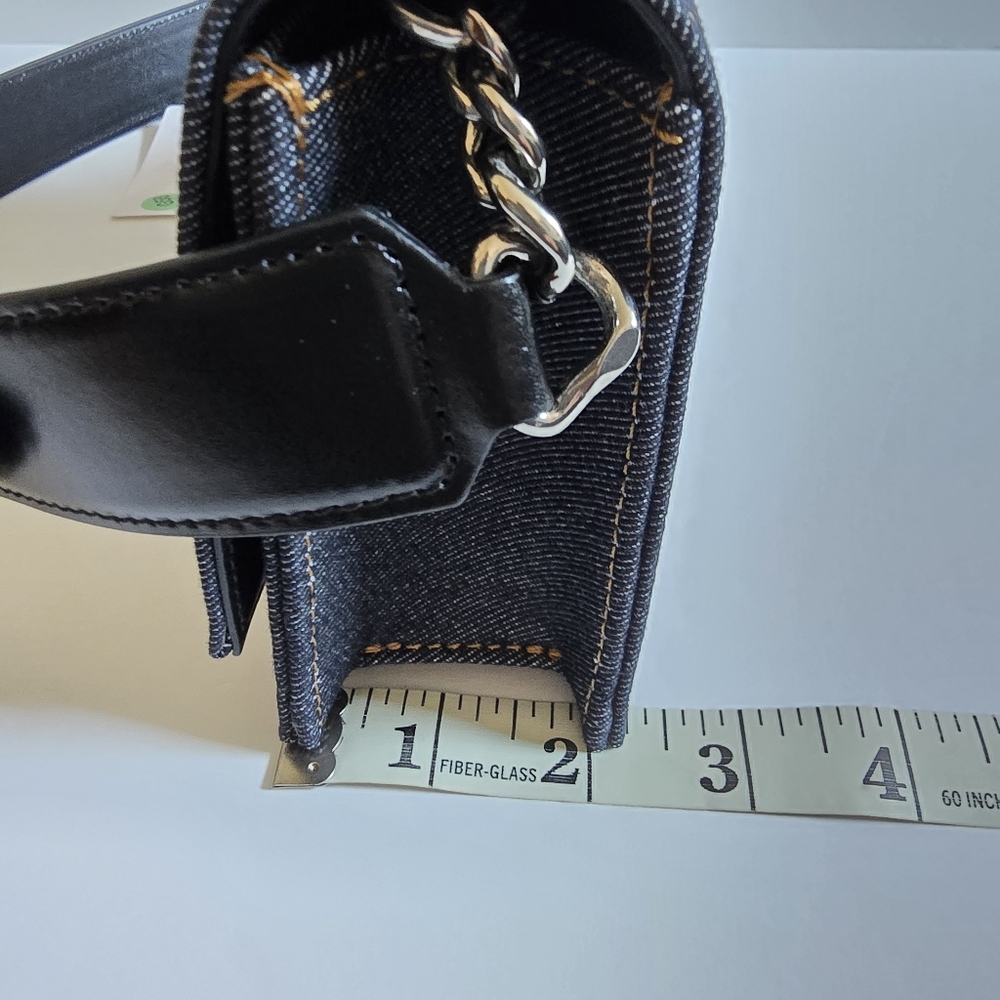 Alexander McQueen Skull Denim Crossbody Bag - Picture 14 of 14